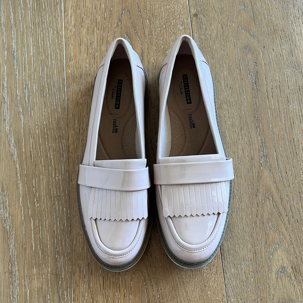 Pink loafers
